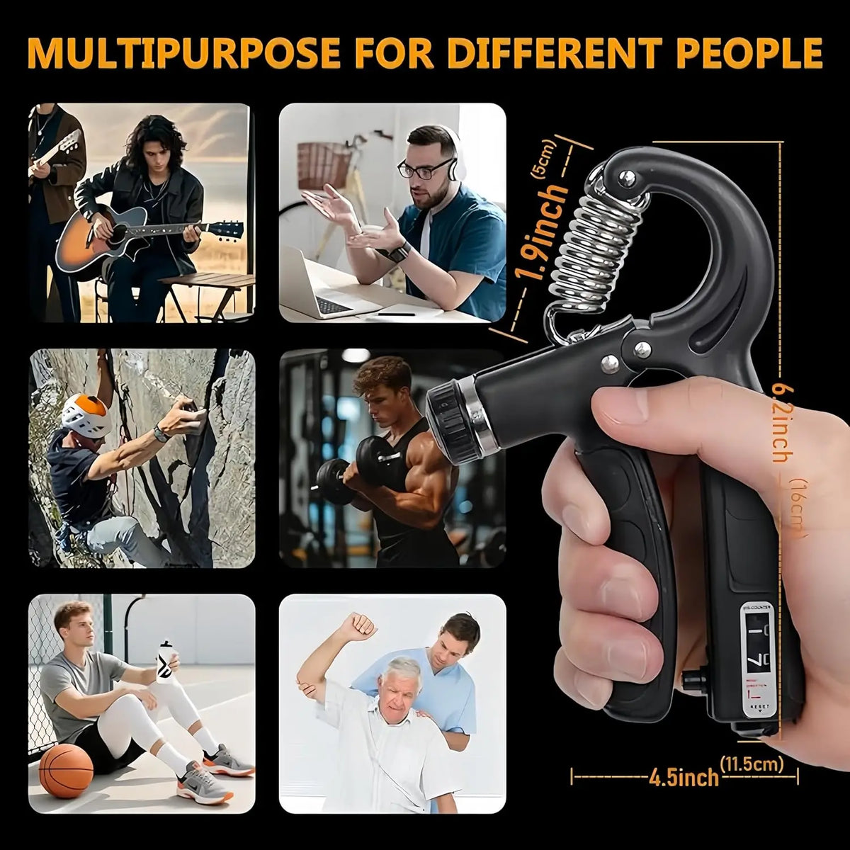 Grip Strengthener Kit 4-in-1 Hand Exerciser
