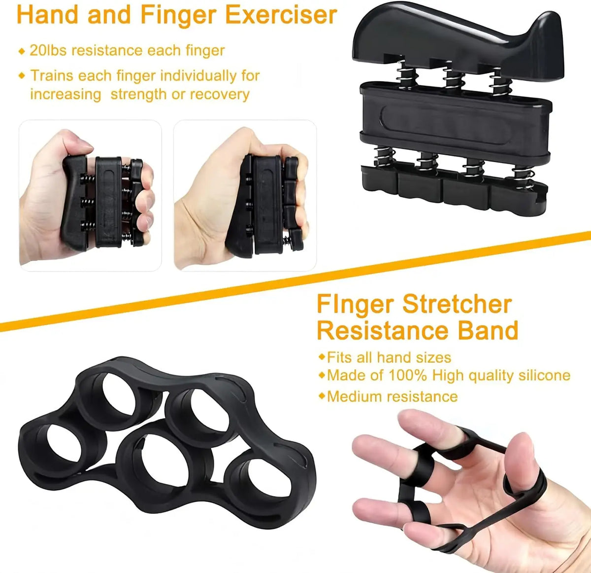 Grip Strengthener Kit 4-in-1 Hand Exerciser