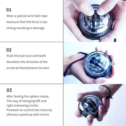 Gyroscopic Wrist Ball Forearm Strengthener