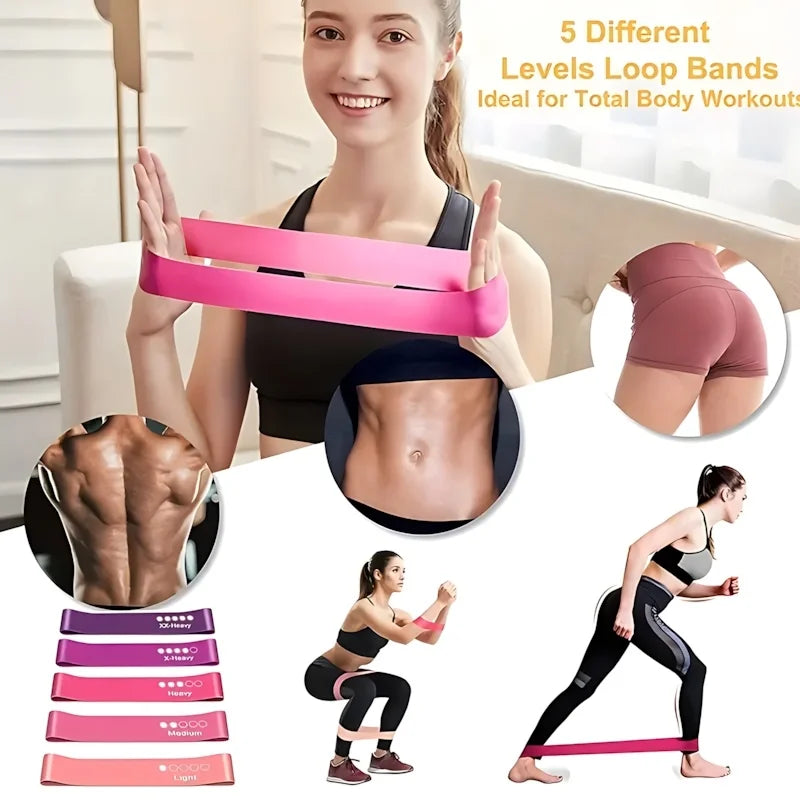 Resistance Bands Set 5 Levels with Handles