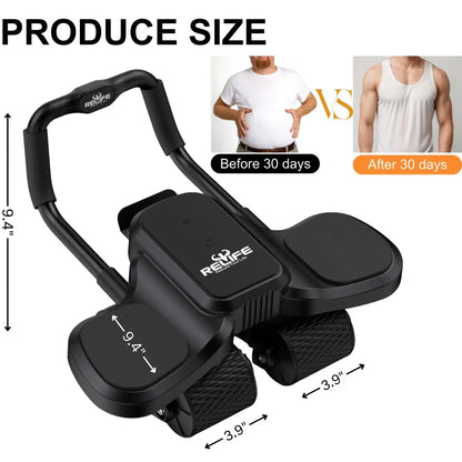 Ab Roller Wheel with Elbow Support Auto Rebound