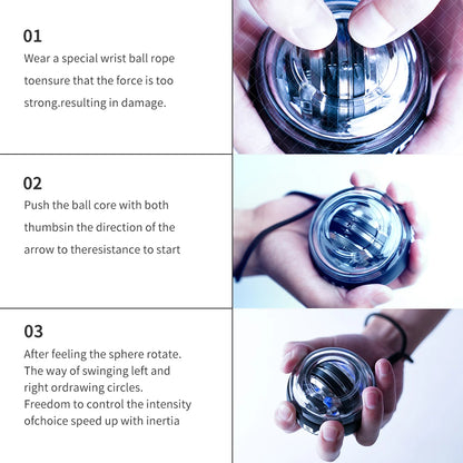 Gyroscopic Wrist Ball Forearm Strengthener