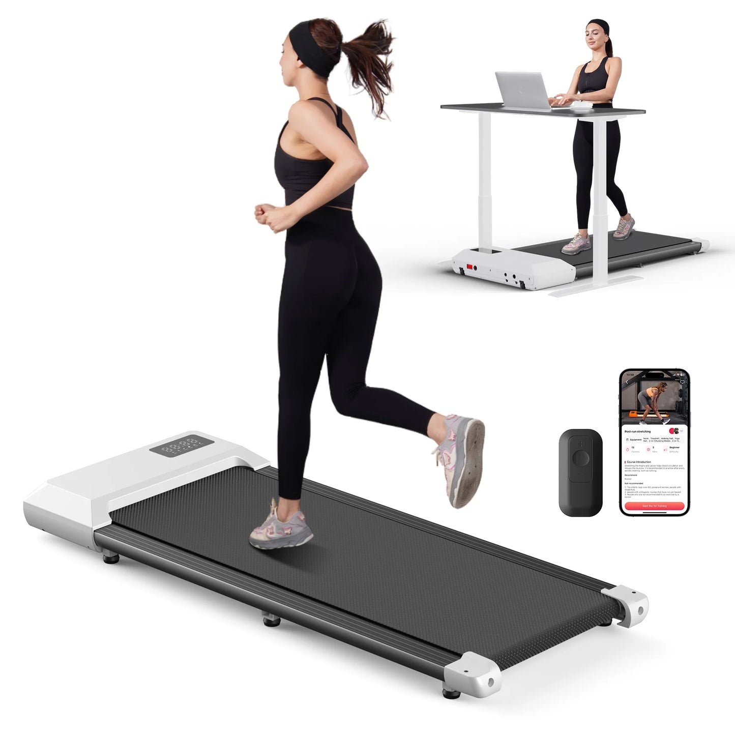 Under Desk Treadmill 2.5HP Quiet Walking Pad