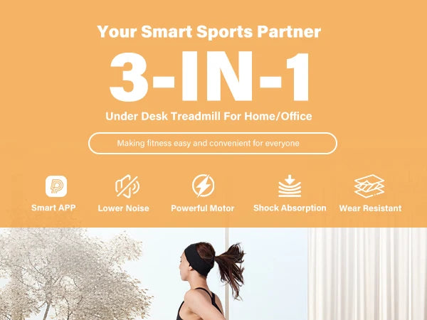 Under Desk Treadmill 2.5HP Quiet Walking Pad